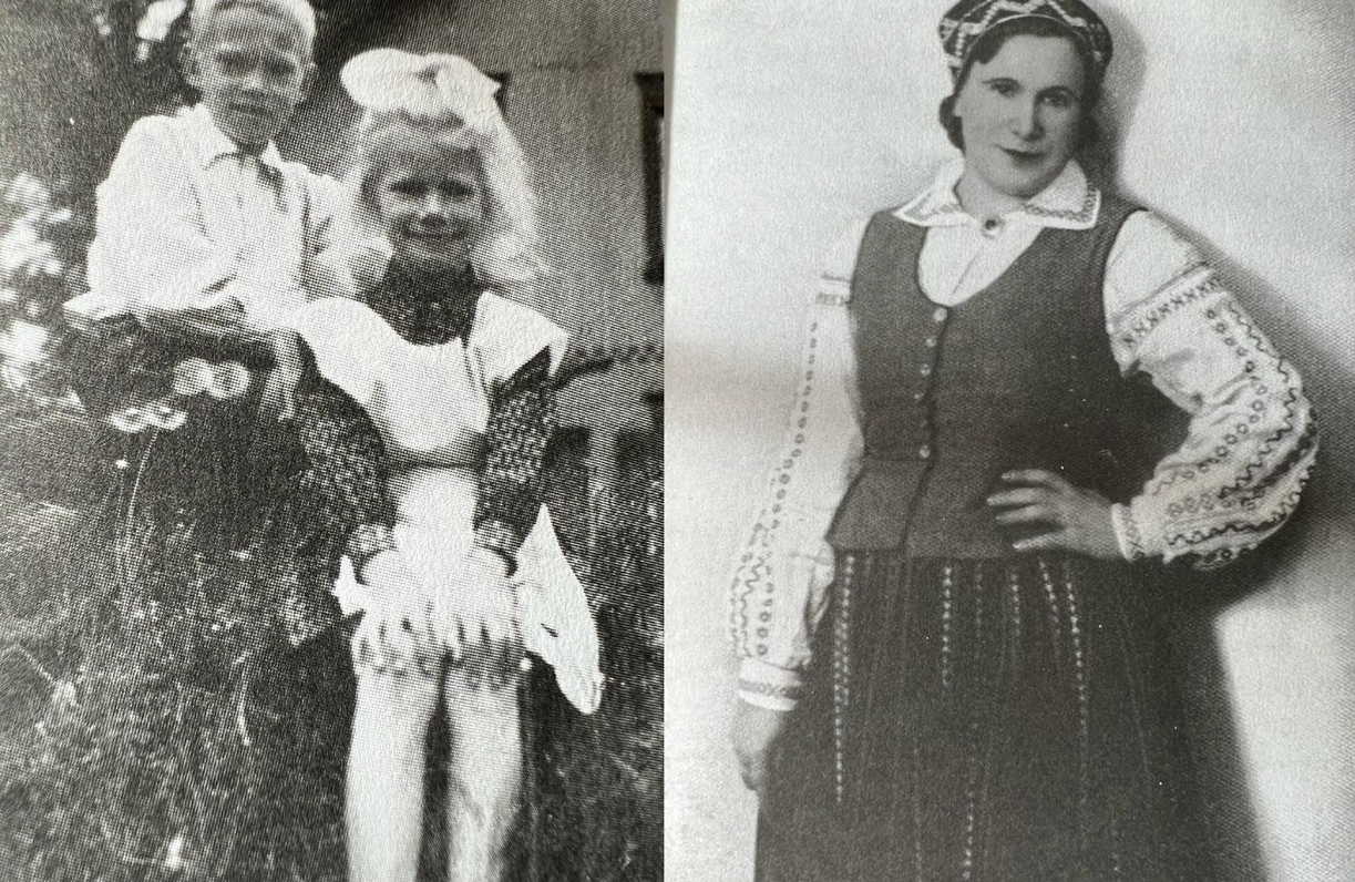 Снимок слева — Юлий Круминьш с сестрой в детстве. Мама Юлия Круминьша Альвина.