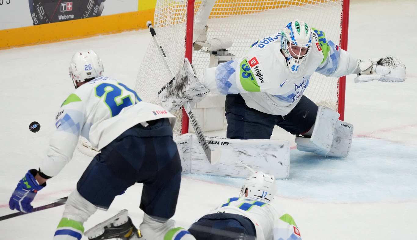 Slovēnijas hokeja izlase pasaules čempionāta spēlē