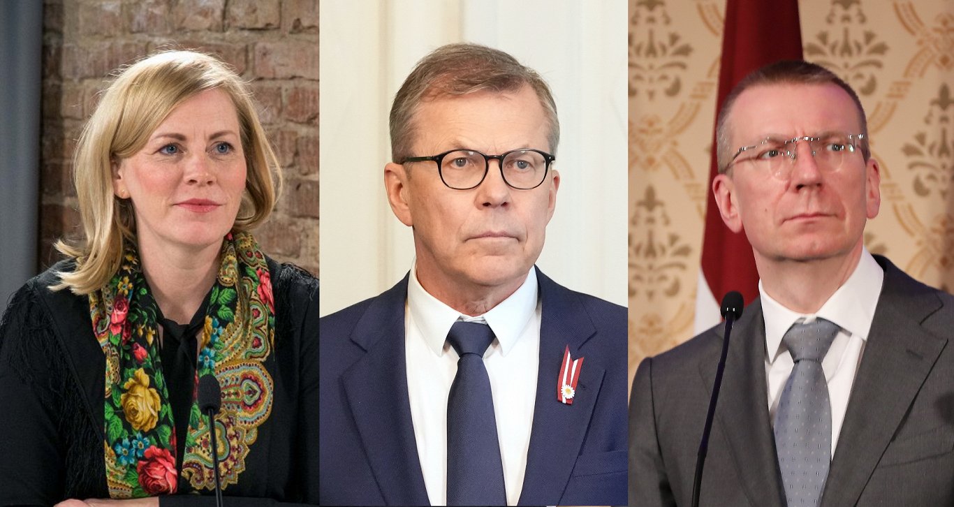 Кандидаты в президенты Латвии: Элина Пинто, Улдис Пиленс и Эдгар Ринкевич
