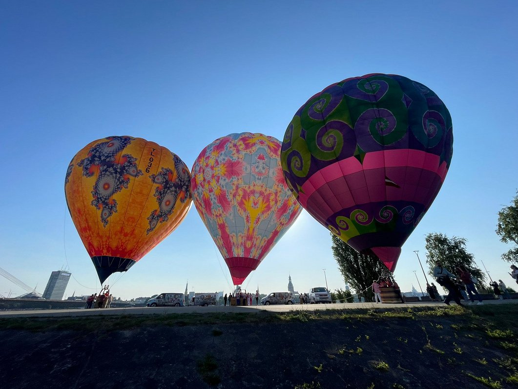 Gaisa baloni Balasta dambī, Rīgā