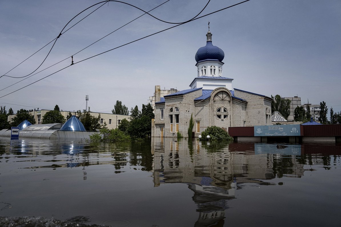 Затопленная церковь. Украина, Херсон. 08.06.2023