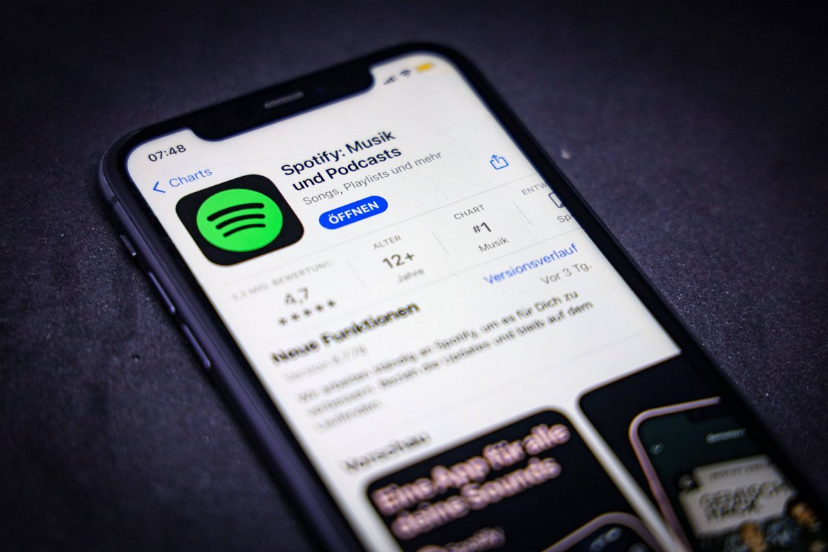 &quot;Spotify&quot; mūzikas straumēšanas aplikācija