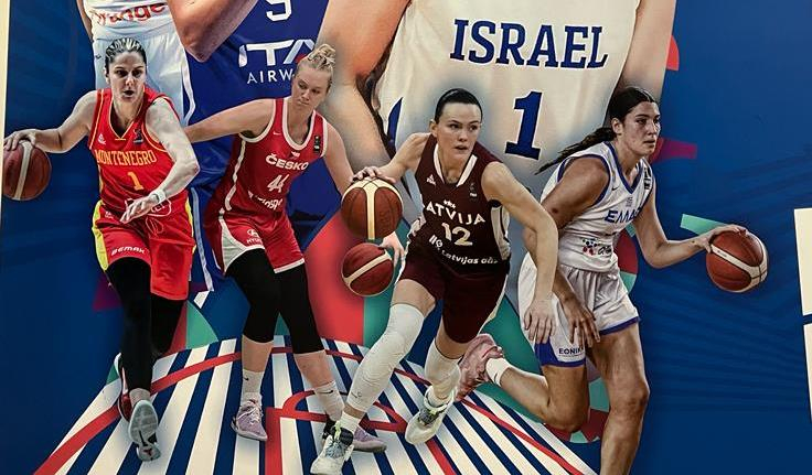 Eiropas čempionāta basketbolā sievietēm publicitātes plakāts
