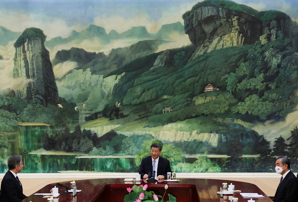 Ķīnas līdera Sji Dzjiņpina un ASV ārlietu ministra Entonija Blinkena tikšanās, 19.06.2023