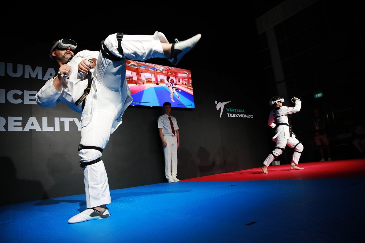 Virtuālā taekvondo cīņa olimpiskajā e-sporta nedēļā