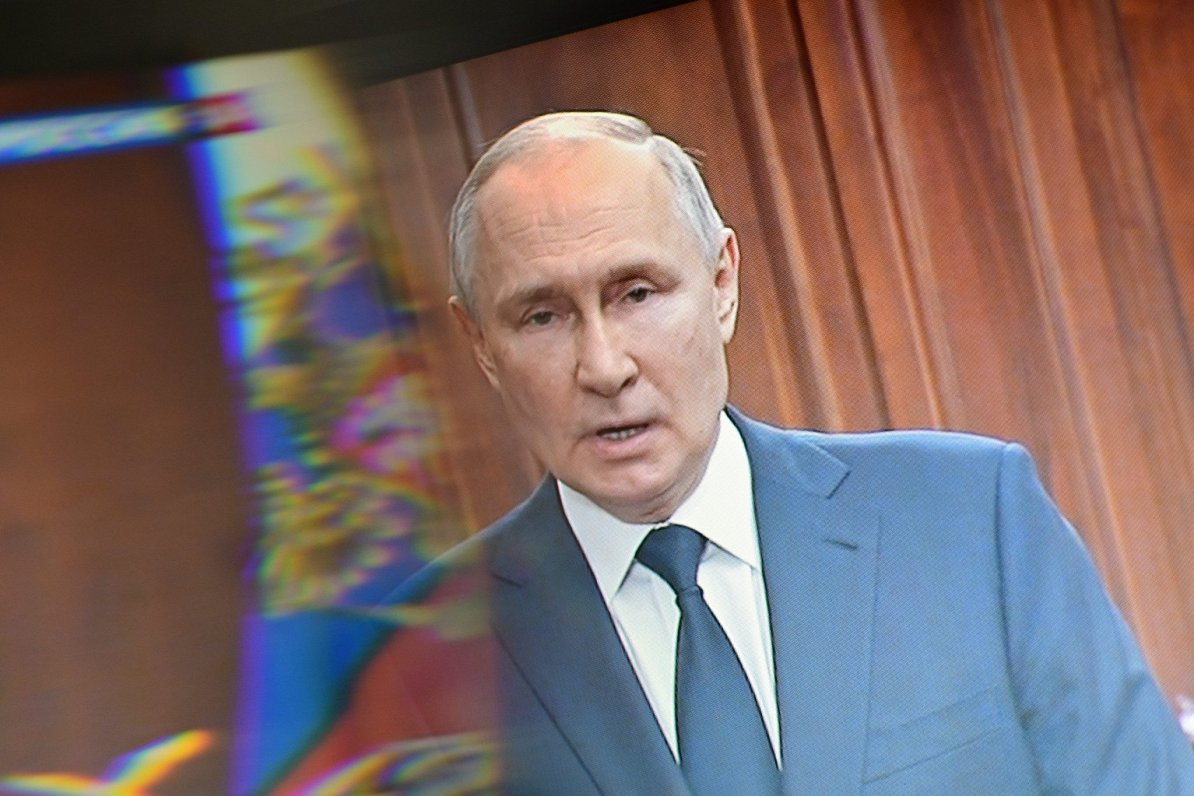 Krievijas televīzijas pārraide ar Vladimiru Putinu