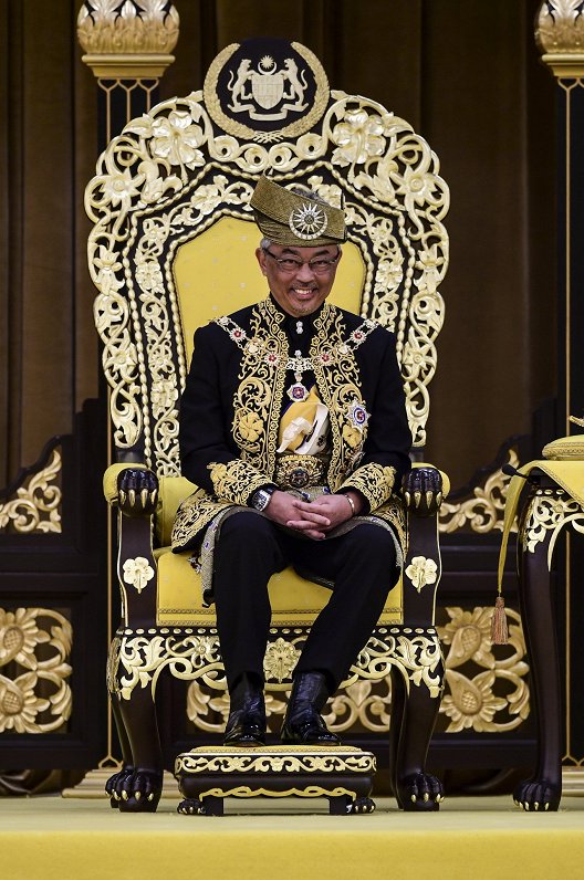 Pašreizējais Malaizijas monarhs Abdullahs al-Hajs
