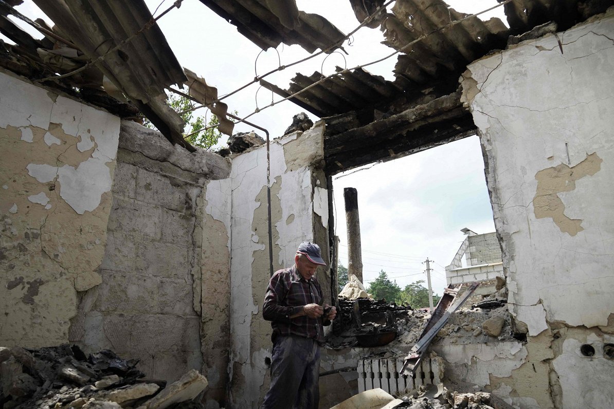 Kara postījumi Ukrainas-Krievijas pierobežā