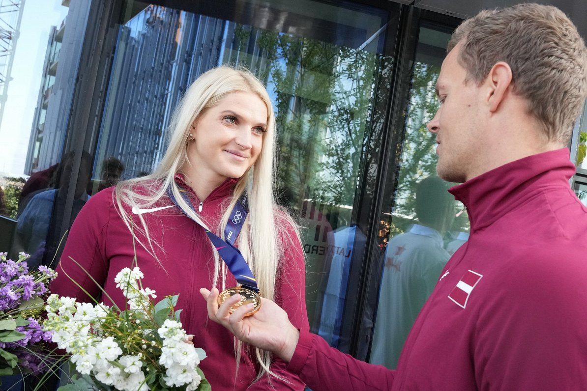 Eiropas spēlēs panākumus guvušo Latvijas sportistu godināšana