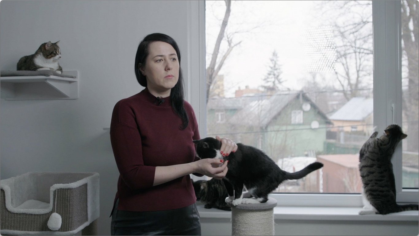 Kaķu eksperte Laura Podžuka.