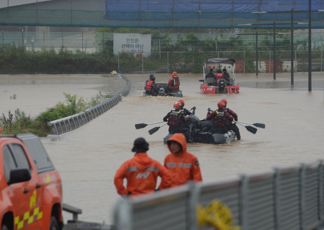 Plūdi Dienvidkorejā