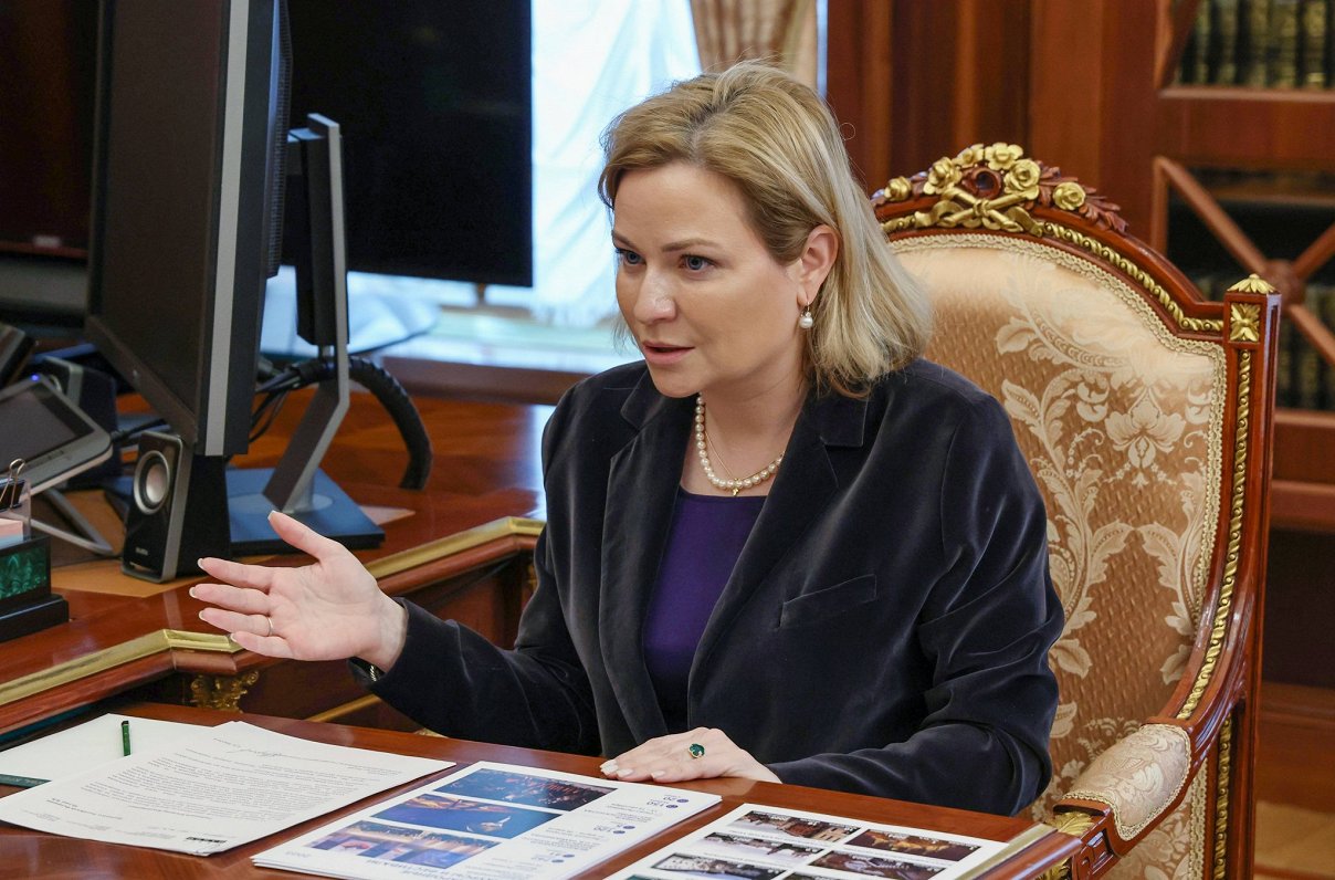 Krievijas kultūras ministre Olga Ļubimova.