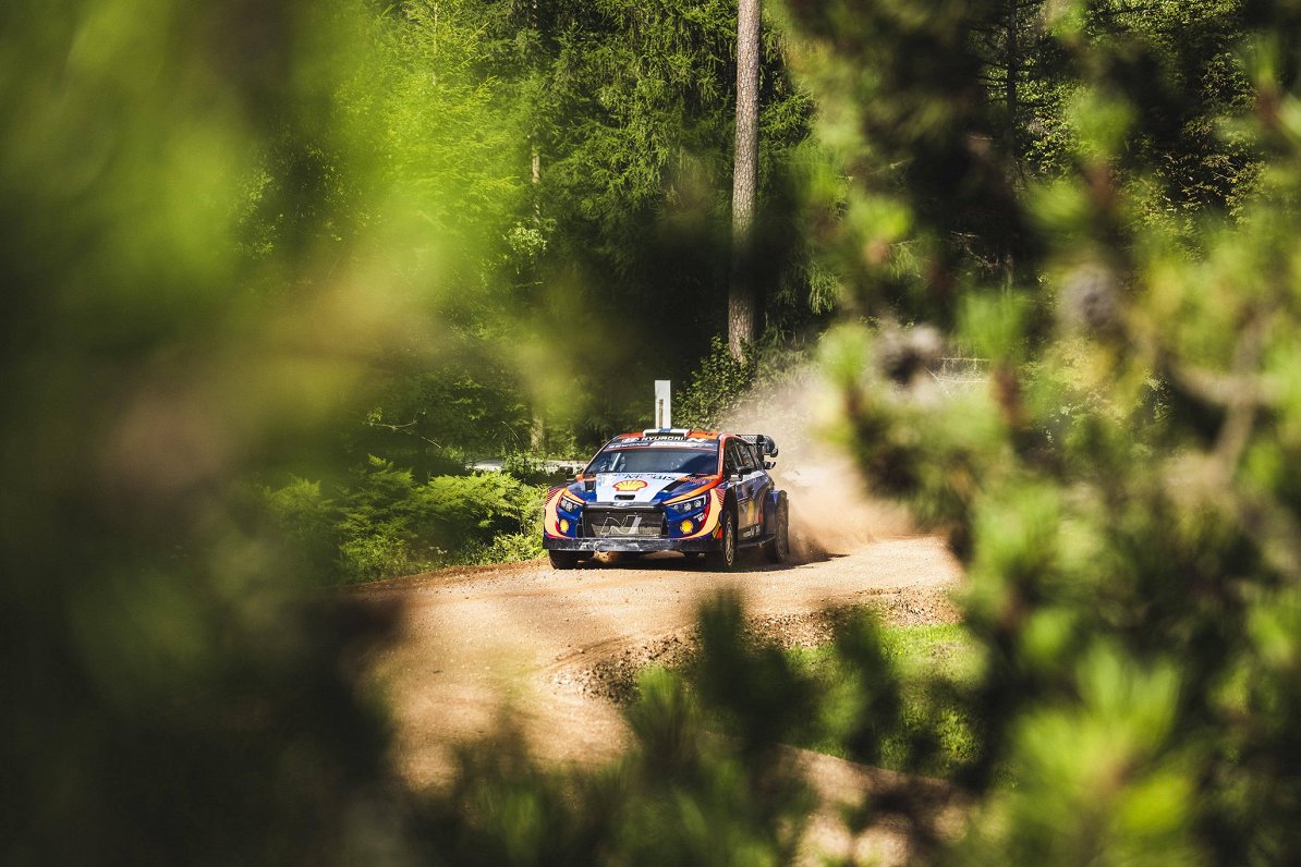 Esapekas Lapi ekipāža 2023. gada Igaunijas WRC posma treniņbraucienos.