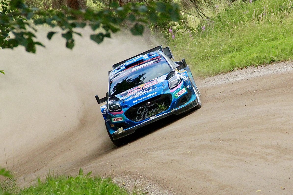 Ota Tanaka ekipāža 2023. gada Igaunijas WRC posmā.
