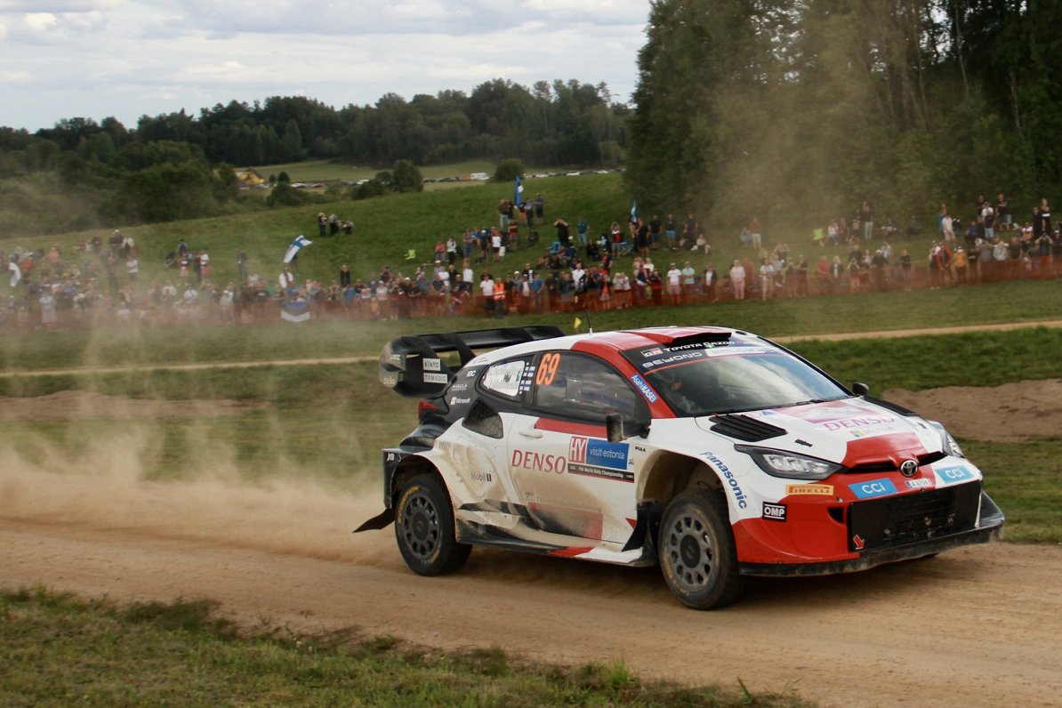 Kalles Rovanperas ekipāža 2023. gada Igaunijas WRC posmā.