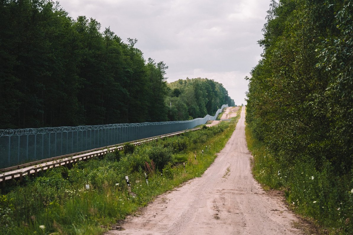 Fence on Latvia-Belarus border