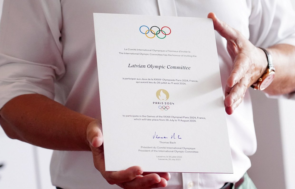 Латвия получила официальное приглашение на Олимпиаду в Париже