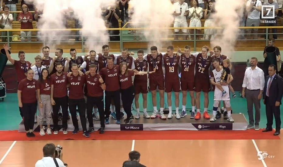 Сборная Латвии по волейболу — победитель европейской Серебряной лиги