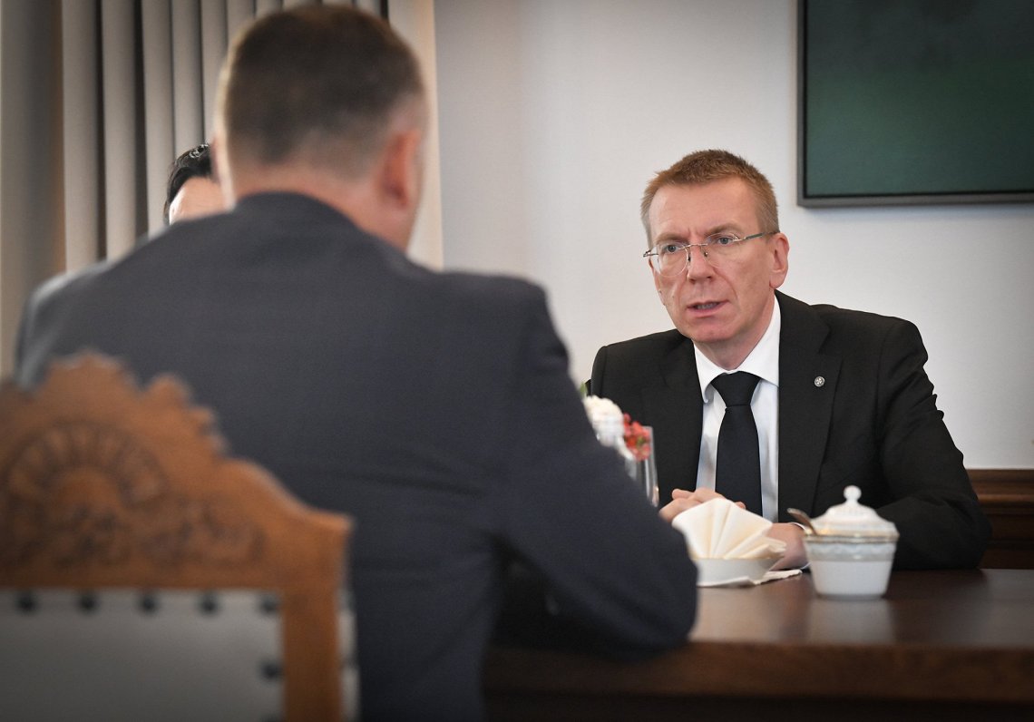 Президент Эдгар Ринкевич встретился с генеральным прокурором Юрисом Стукансом