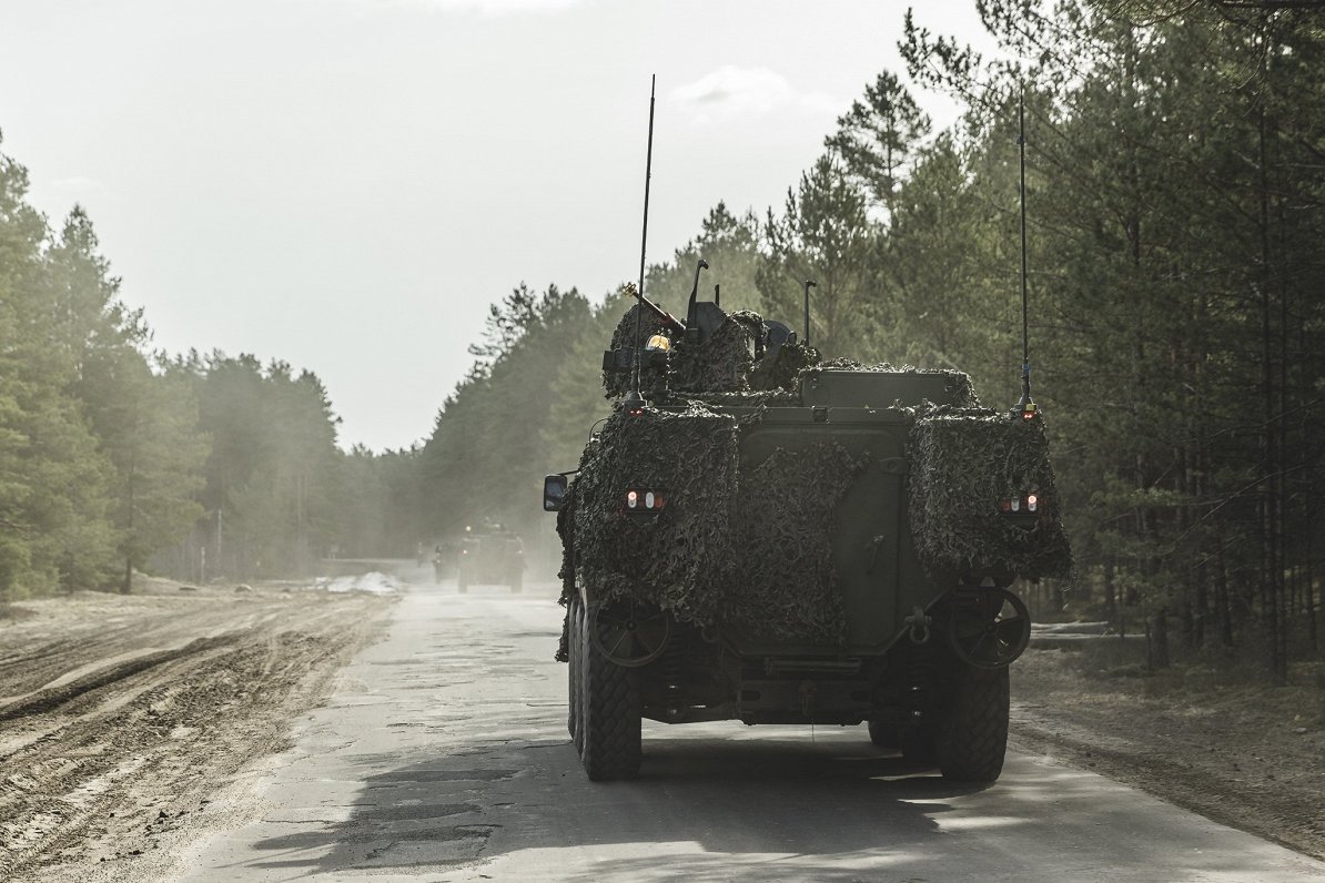 Patria 6x6 vehicle of Latvian National Armed Forces