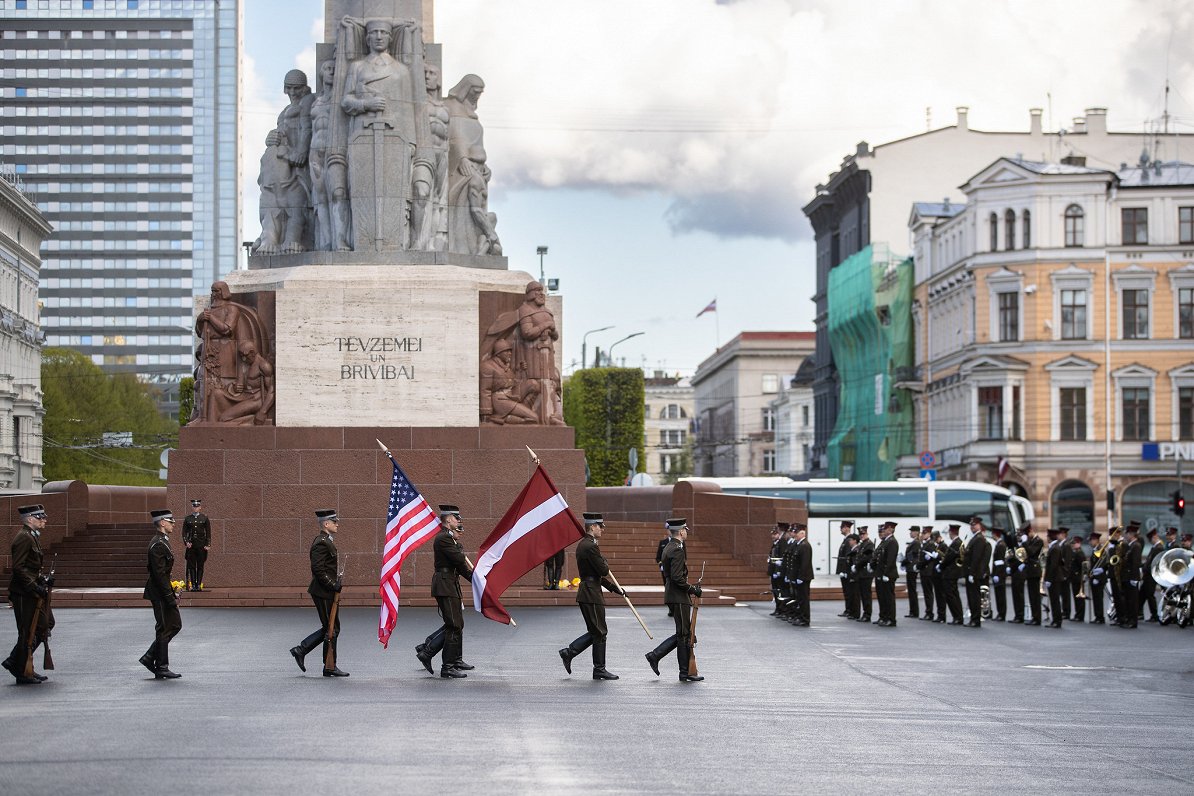 3.05.2023 - Riga, Latvia. Ceremony in celebration of the 30th anniversary of cooperation between Lat...