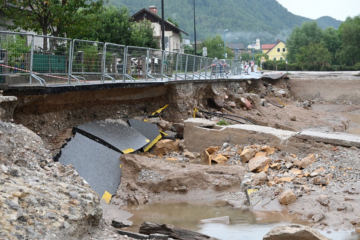 Spēcīgo lietavu un plūdu radītie postījumi Slovēnijā, 2023. gada 6. augusts