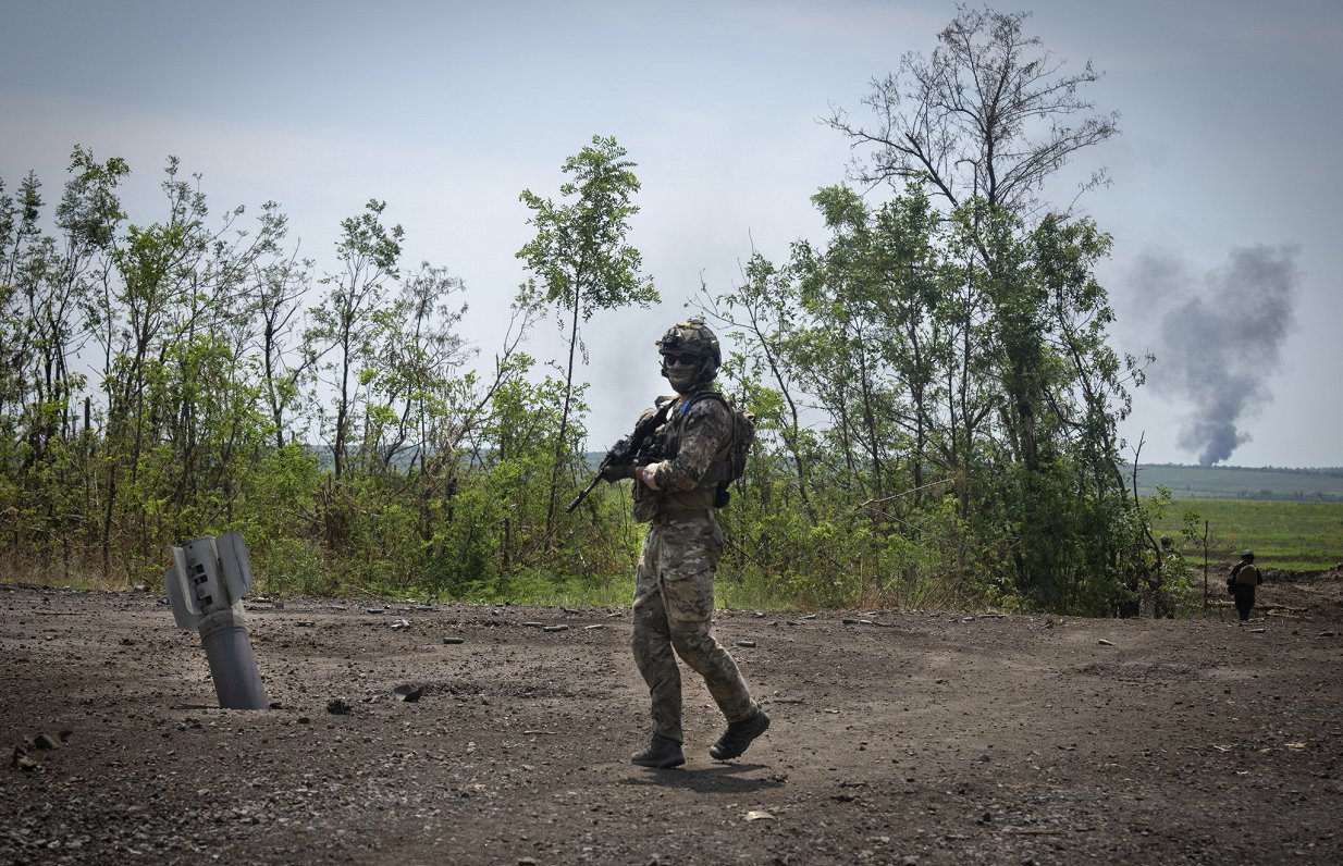 Ukrainas karavīri karadarbības zonā