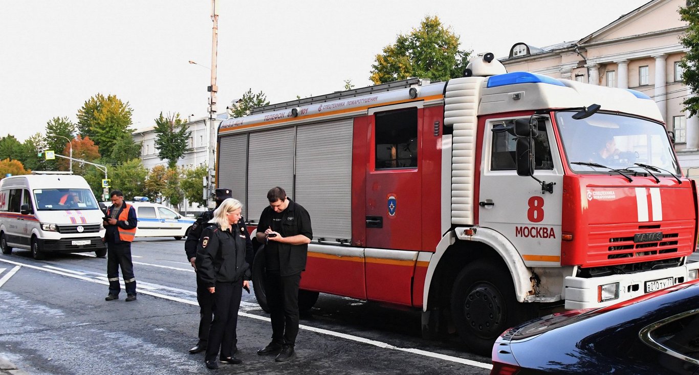 Krievijas ugunsdzēsēji Maskavā, 24.07.2023.