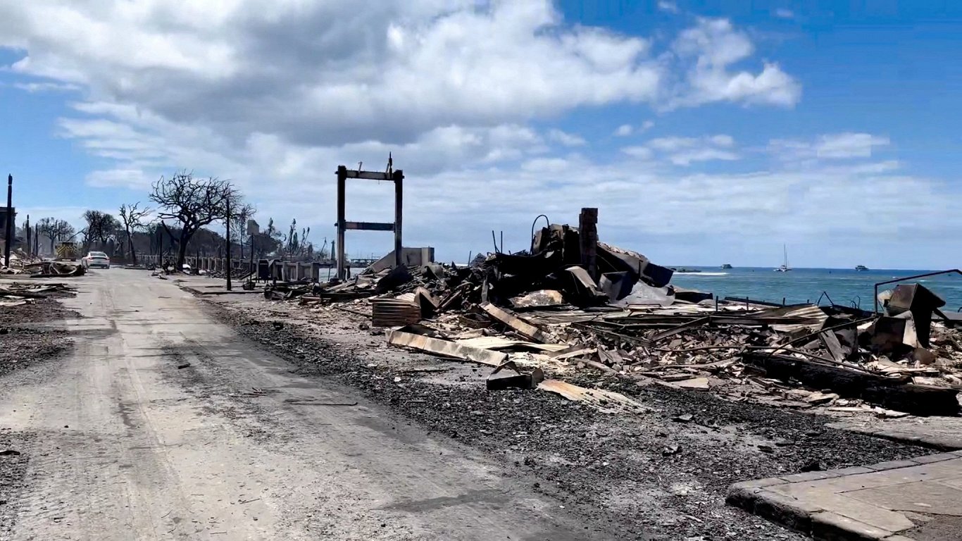 Savvaļas ugunsgrēkos postītās ASV Havaju salās , 2023.gada augusts