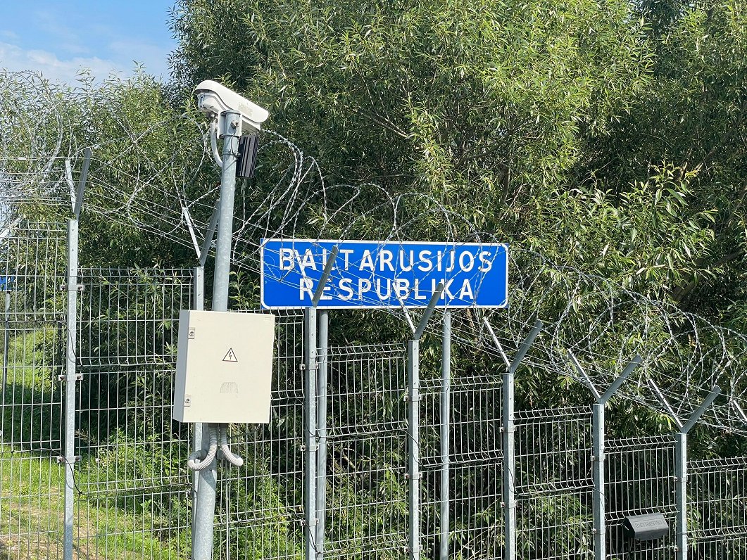 Tverečas kontrolpunkts uz Lietuvas-Baltkrievijas robežas