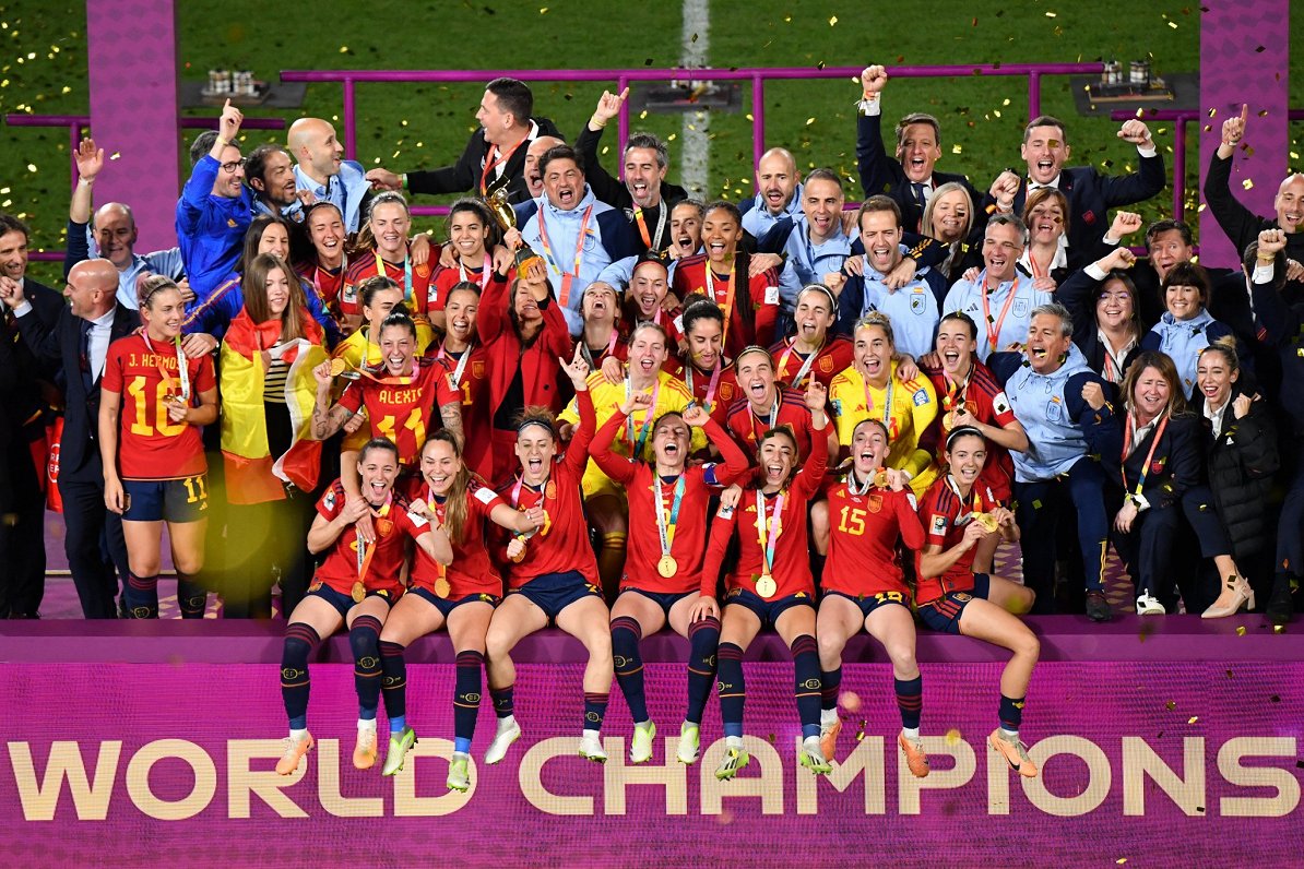 Spānijas futbolistes kļūst par pasaules čempionēm