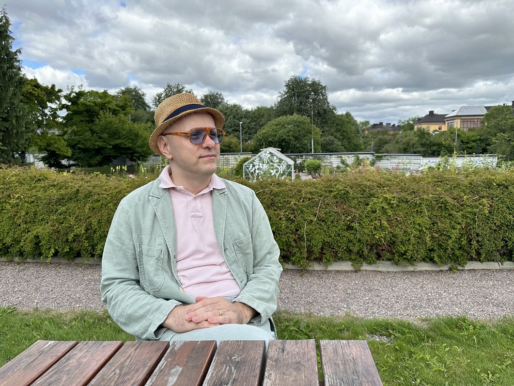 Jānis Rozenbergs Upsalā, Zviedrijā. 2023.gada vasara.