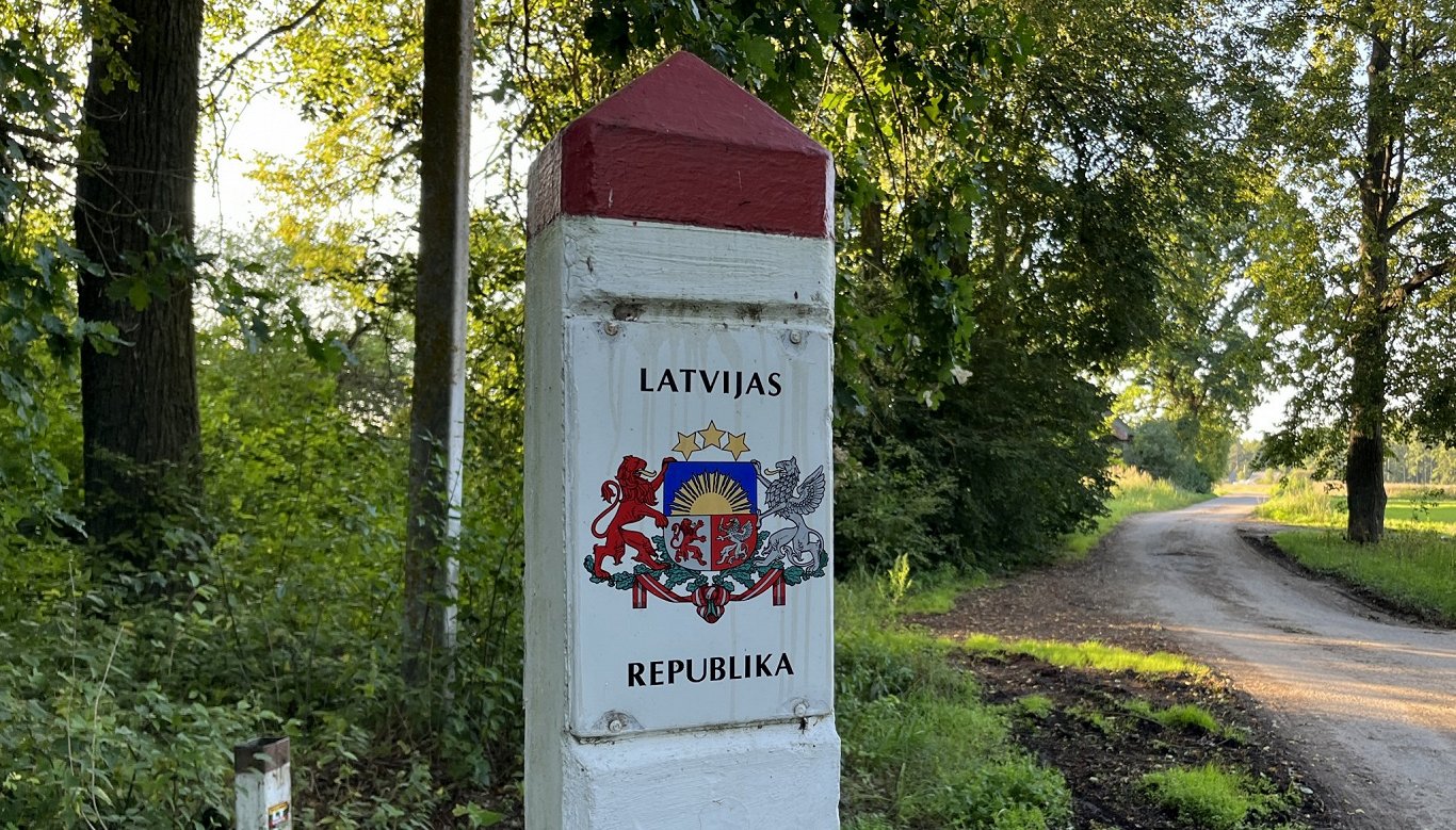 Латвийская граница. Иллюстрация