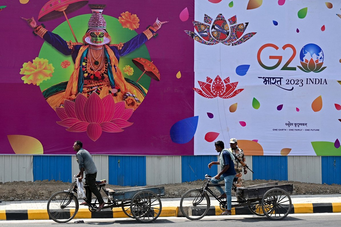 Indijas galvaspilsēta Ņūdeli  gatavojas G20 valstu samitam