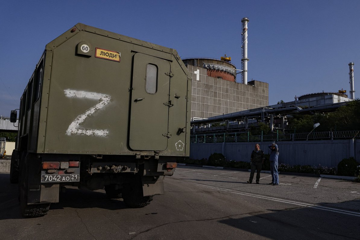 Ilustratīvs attēls: Okupanti Zaporižjas atomelektrostacijas teritorijā