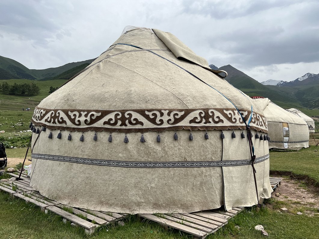 Kirgizstānas aitu ganu jurtas