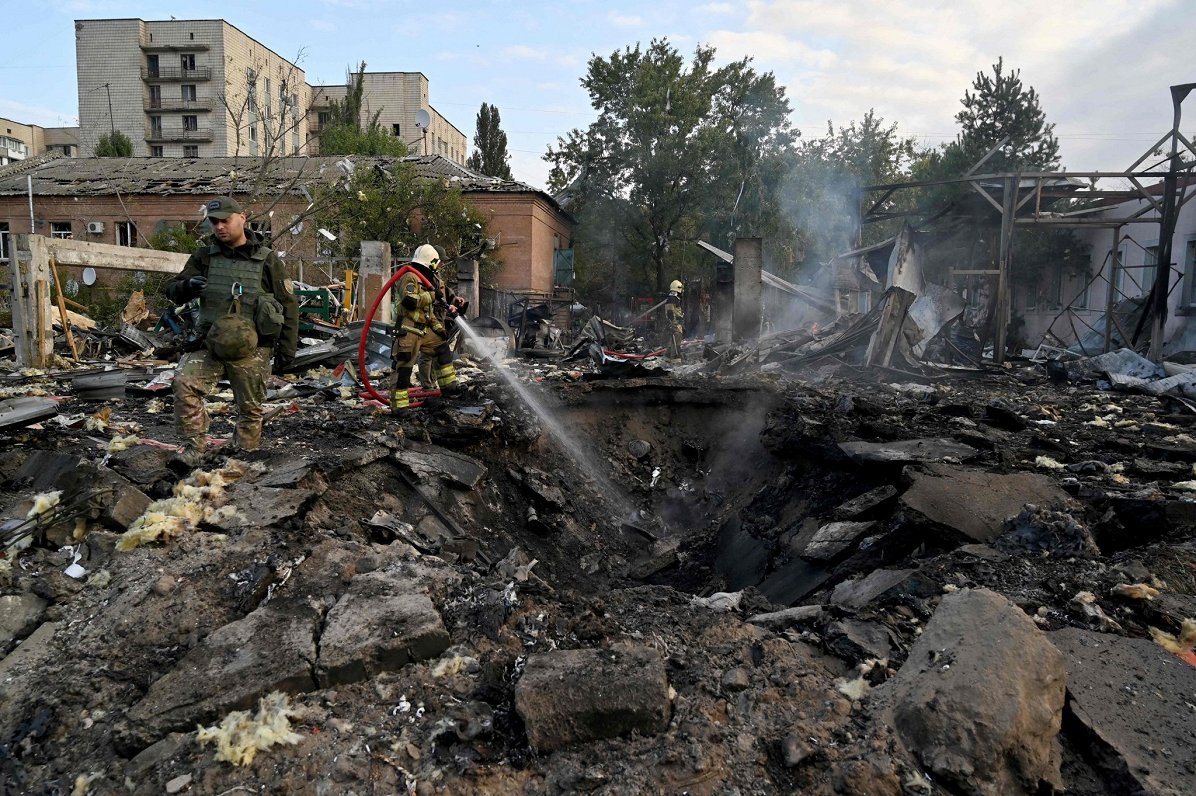 После утренней ракетной атаки. Украина, Киев. 21.09.2023
