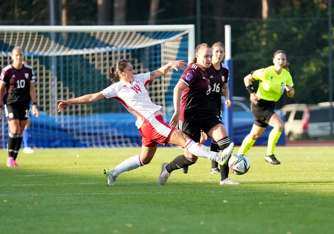 Latvijas un Maltas sieviešu futbola izlašu spēle Nāciju līgā