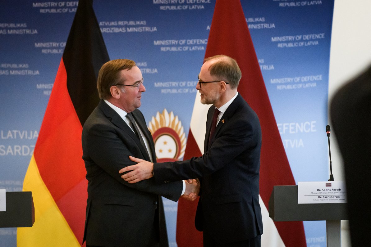 Vācijas un Latvijas Aizsardzības ministru preses konference