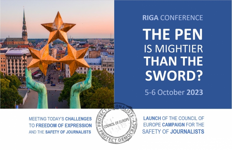Journalist safety conference in Rīga.