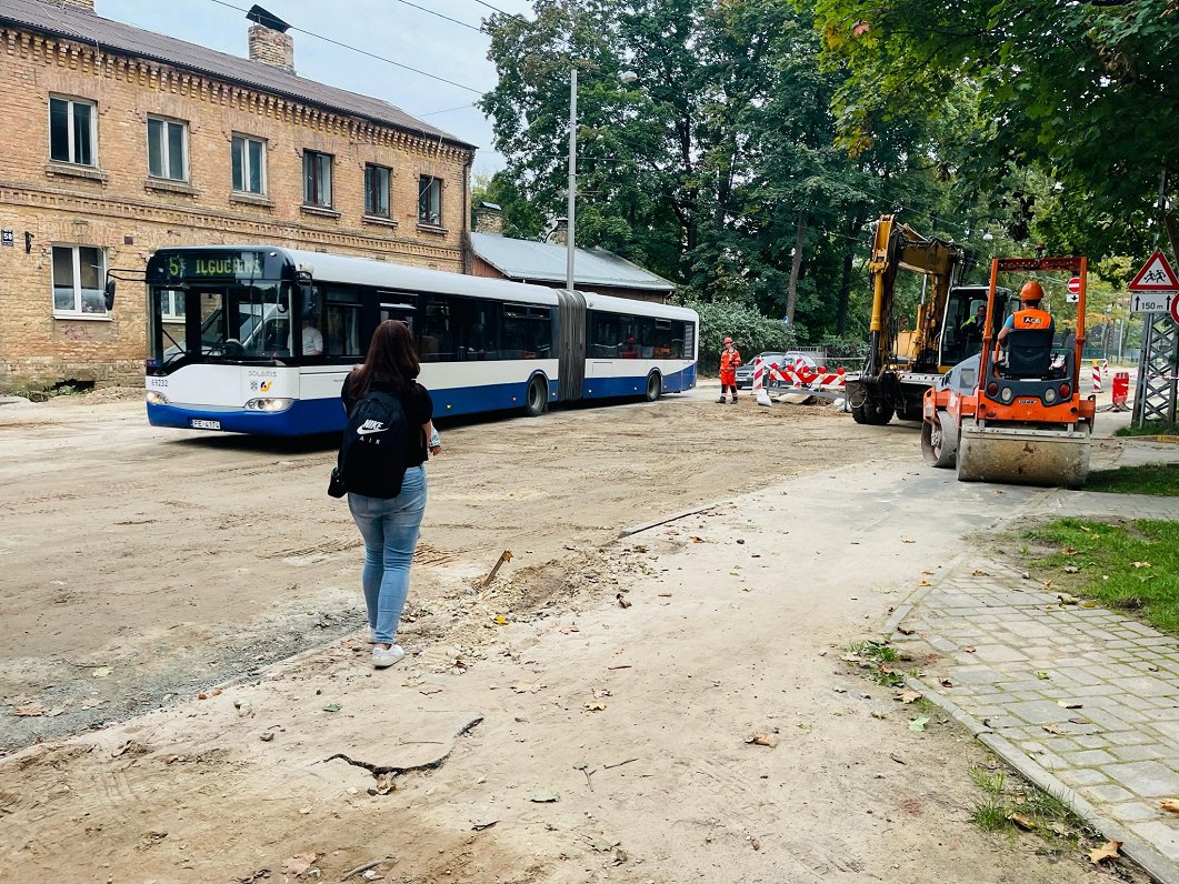 Slokas ielas remonts Rīgā, 2023.gada septembris