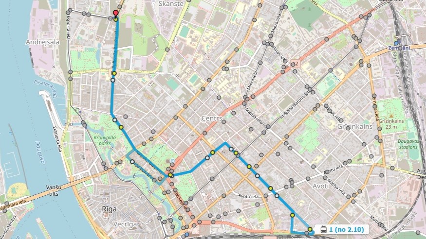 1. trolejbusa maršruts