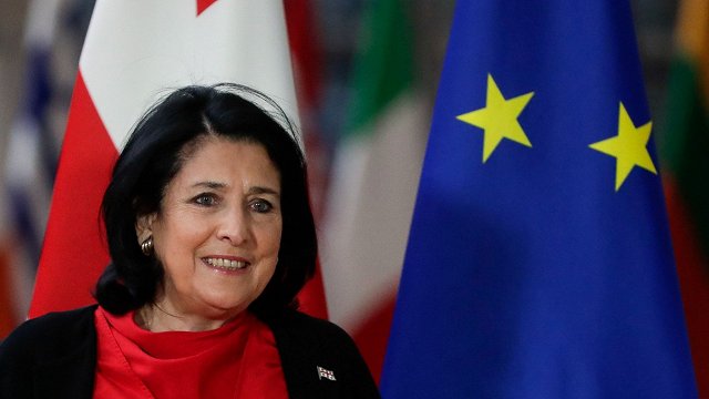 Gruzijas prezidente: Mēs ceram uz Baltijas draugiem