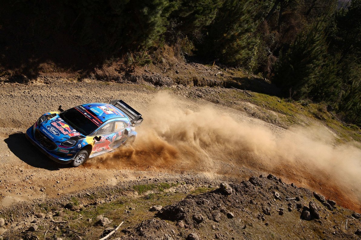 Ota Tanaka ekipāža 2023. gada Čīles WRC posmā.