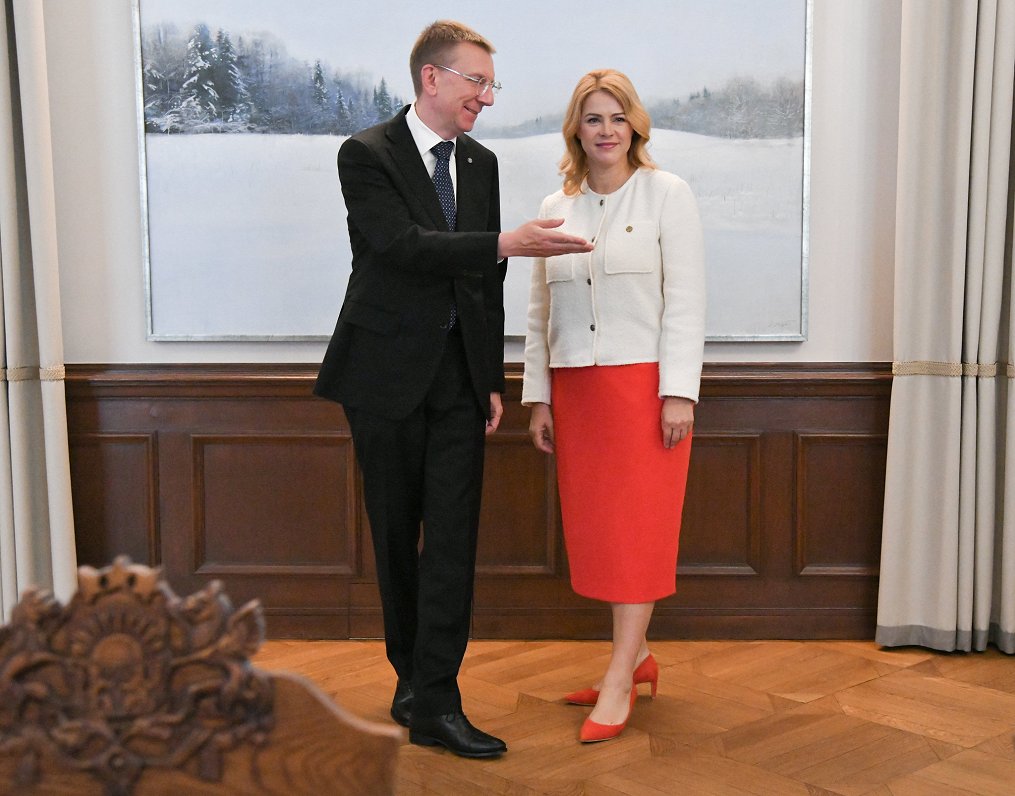 President Edgars Rinkēvičs and Prime Minister Evika Siliņa.