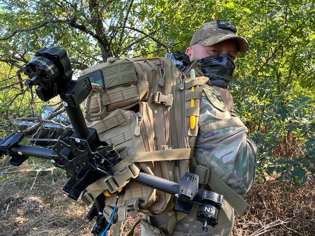 Ukrainas karavīri  Zaporižjas frontē