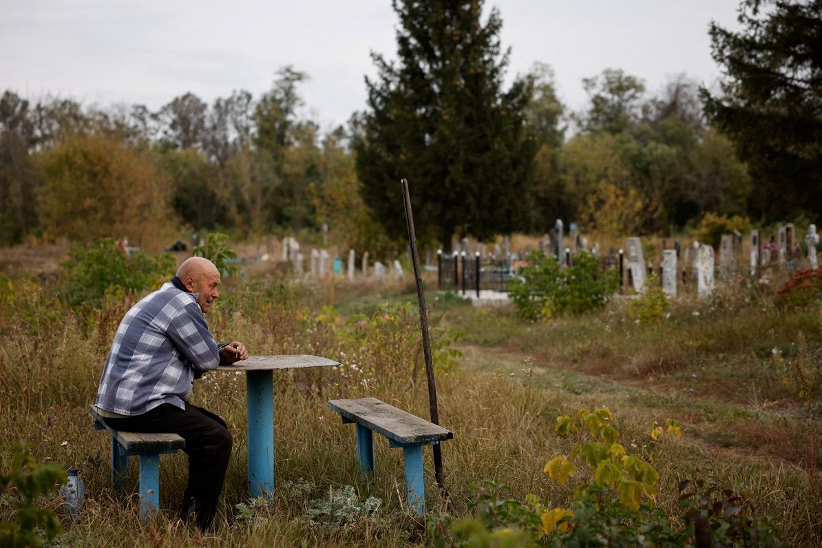 Родные убиты, а он остался. Украина, возле села Гроза, Харьковская область. 06.10.2023