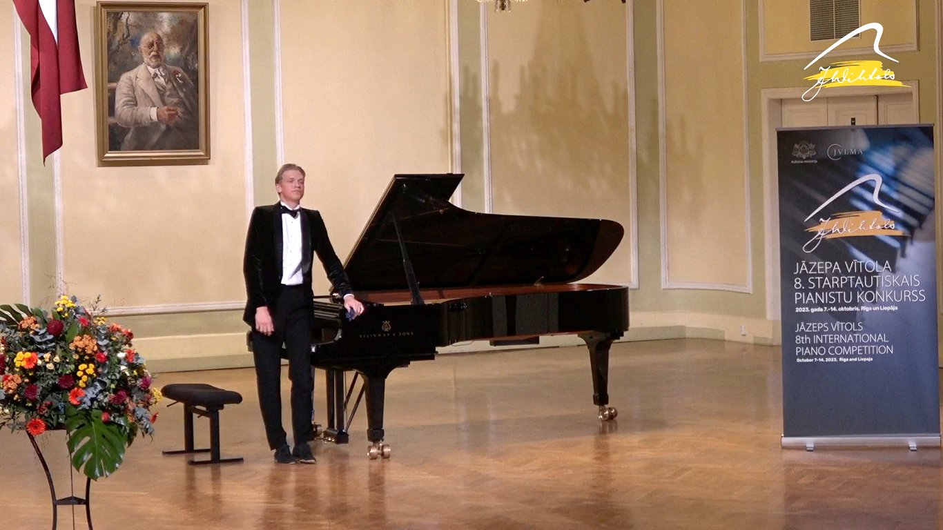Daniils Mickevičs pēc starta Jāzepa Vītola 8. Starptautiskā pianistu konkursa pirmajā kārtā