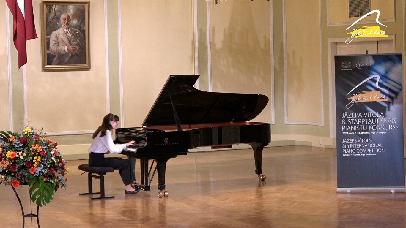 Ērikas Jākobsones starts Jāzepa Vītola 8. Starptautiskā pianistu konkursa pirmajā kārtā
