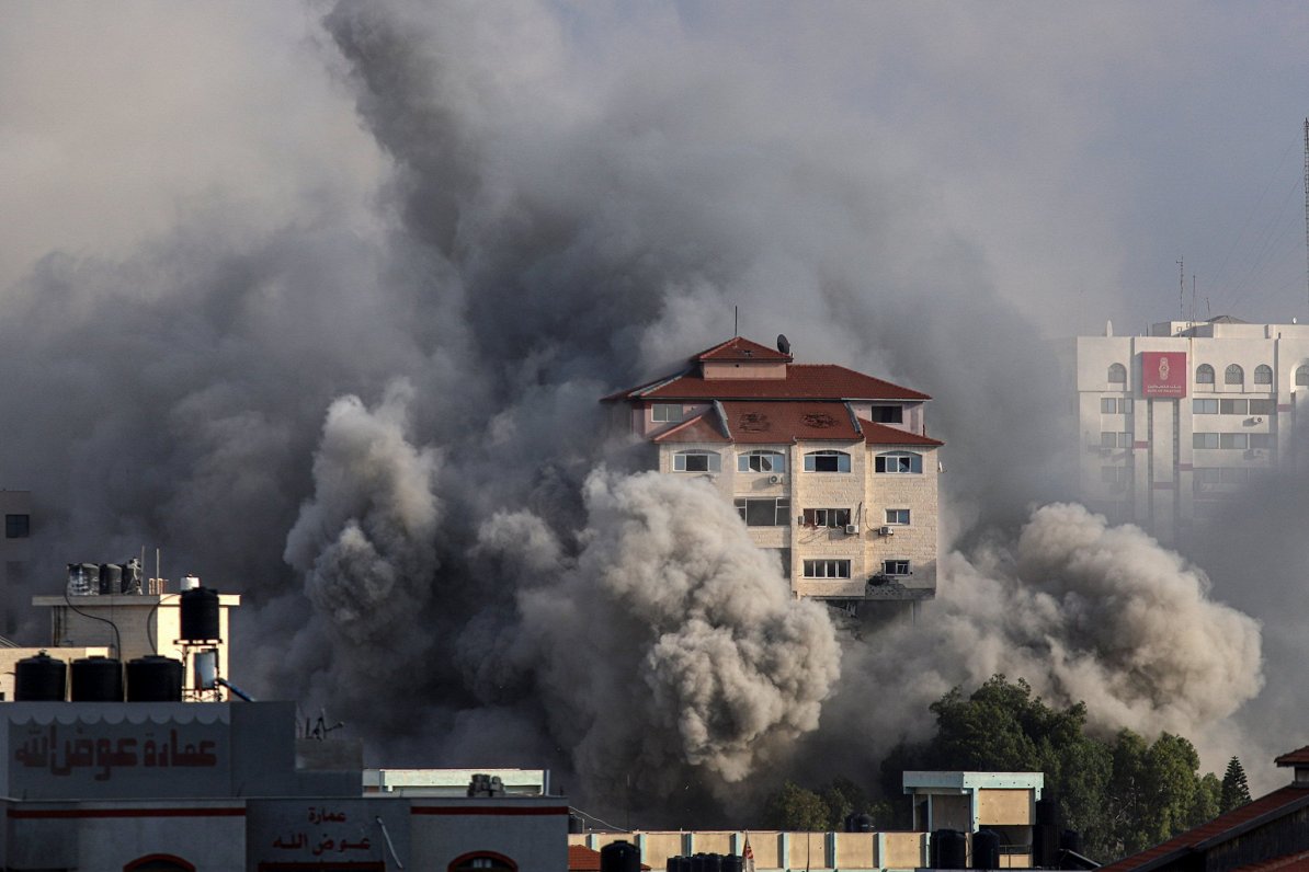 Gazas josla pēc Izraēlas trieciena, 2023. gada 11. oktobrī